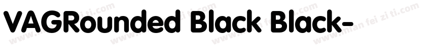 VAGRounded Black Black字体转换